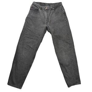 Levis 560 Jeans Mens 34x34 Faded Black Denim Tapered Comfort Loose Fit Vintage